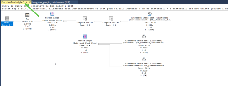 Opening an actual plan in a separate SSMS tab - SQLGrease SQL Server ...